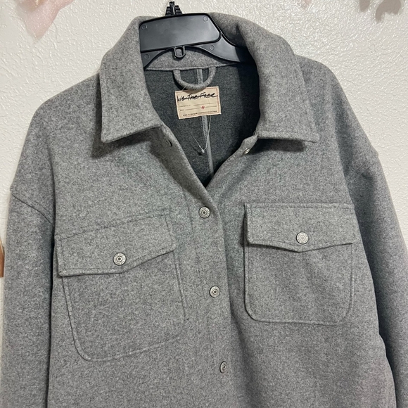 ✨NEW Free People We The Free Lola Shirt Jacket - Picture 4 of 12